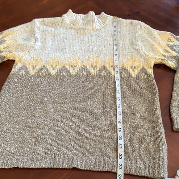 St. John’s Bay Multicolor Pullover Sweater Woman Size Medium Mock Turtleneck - Picture 6 of 7